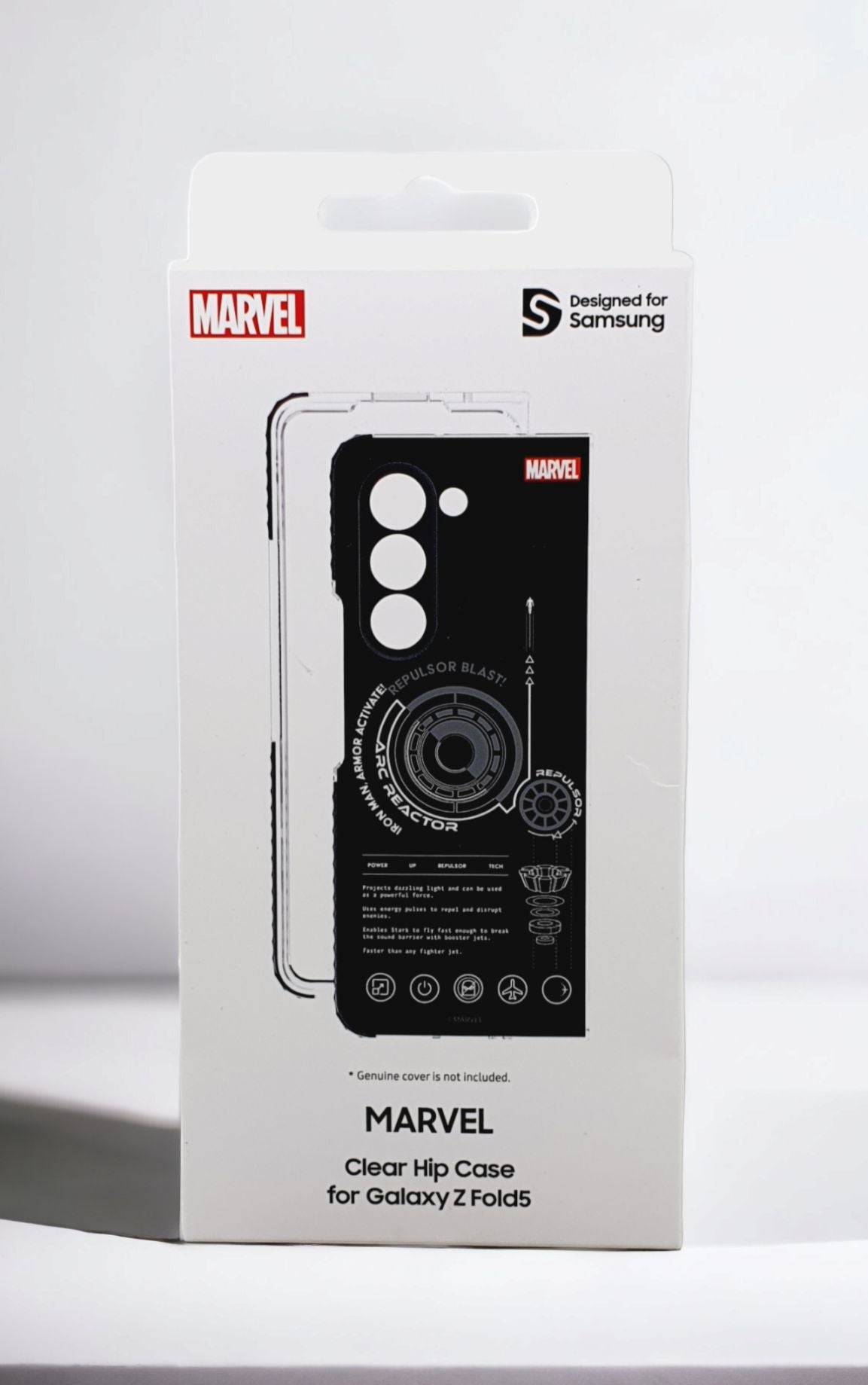 Samsung Fold5 Clear Hip Case Marvel | Black Samsung Fold5 Clear Hip Case Marvel | Black